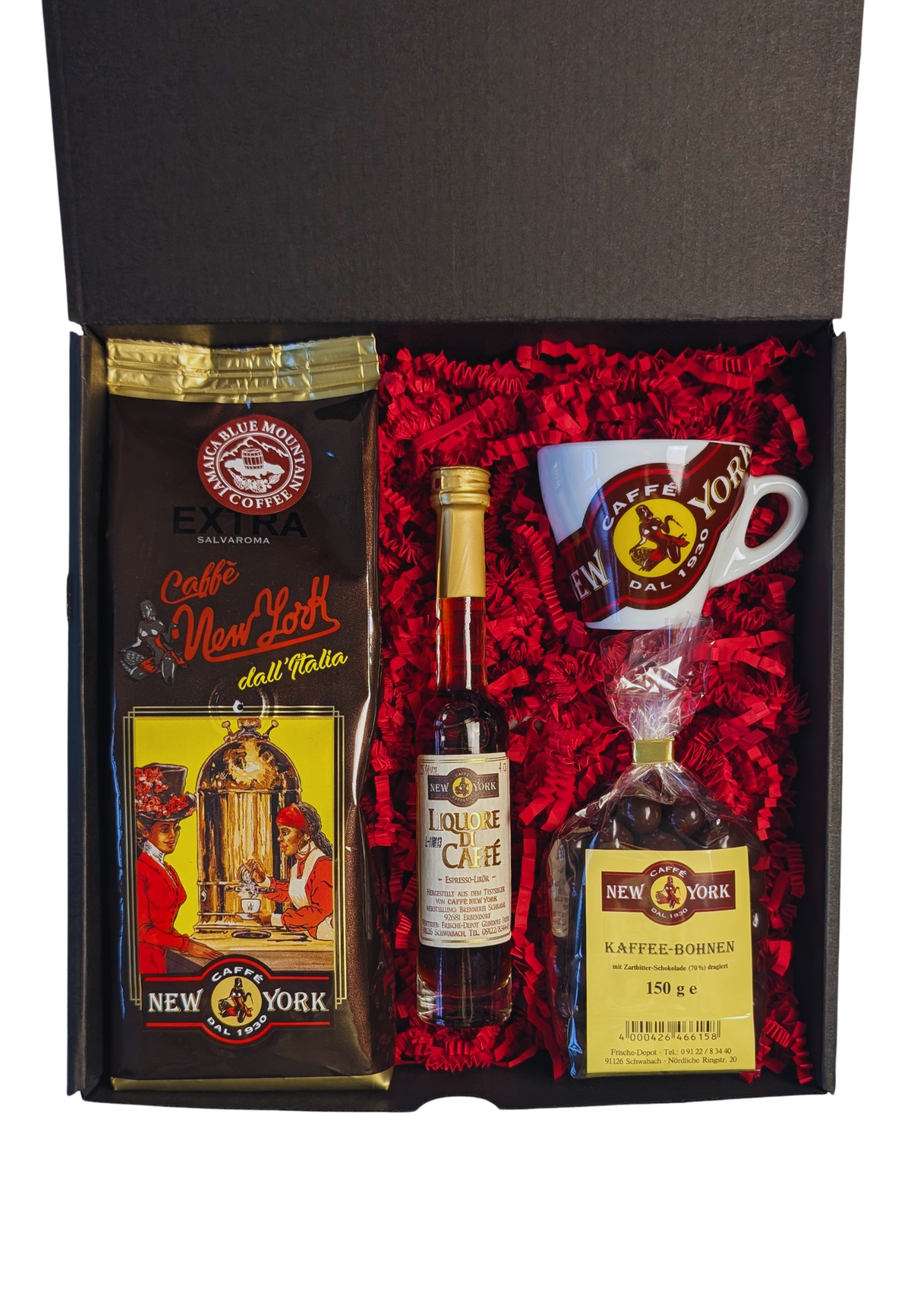 Caffé New York Geschenkset            Caffé New York extra 250 g Bohne