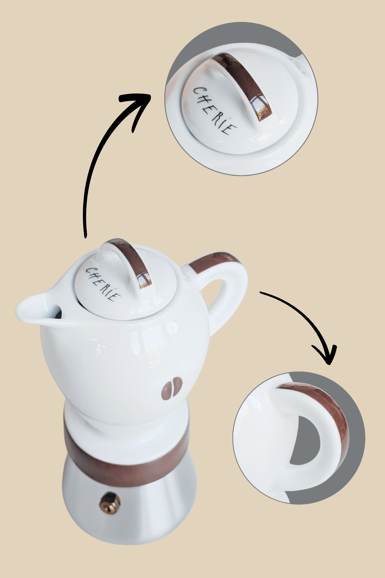 ANCAP CHERIE "CHICCO" 2 Tassen Espressokocher mit 250 g Caffé New York Mokka NY1000 ANCAP CHERIE "CHICCO" 2 Tassen Espressokocher mit 250 g Caffé New York Mokka NY1000